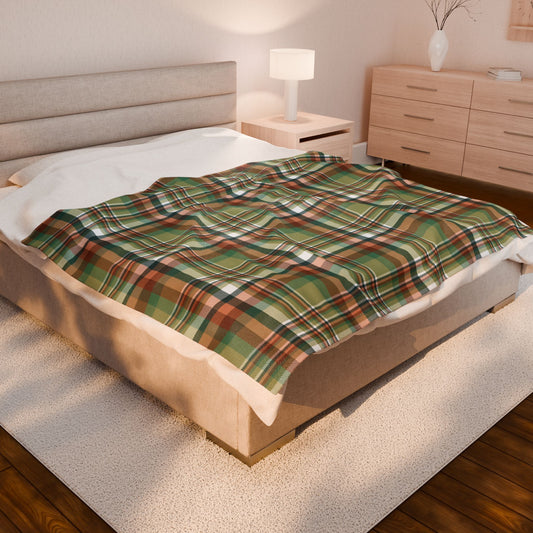 Nebulasexual Pride Plaid Velveteen Plush Blanket