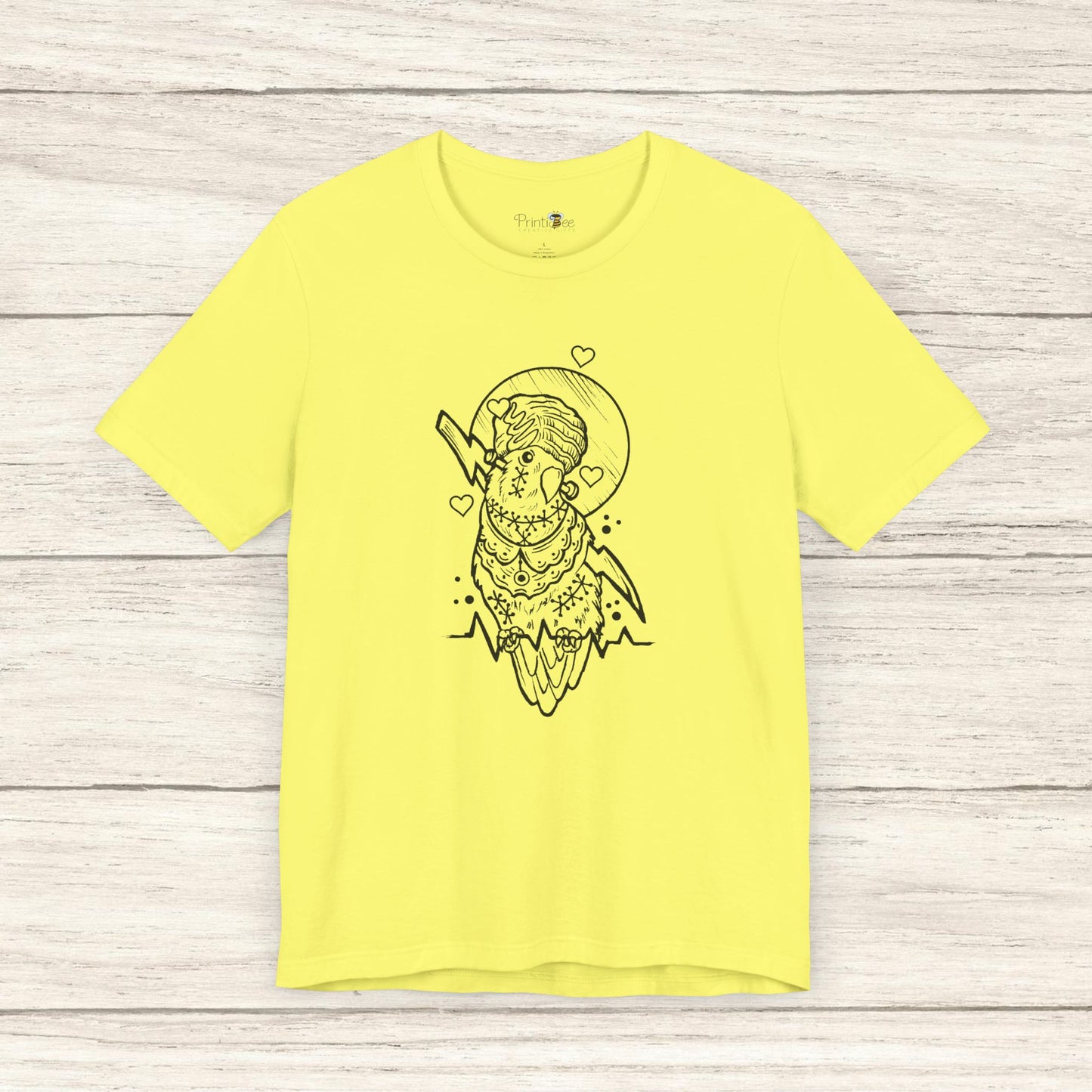 Bride of Frankenstein Lovebird, Line Art Tee