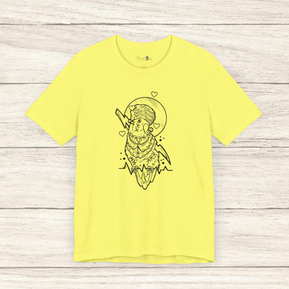 Bride of Frankenstein Lovebird, Line Art Tee