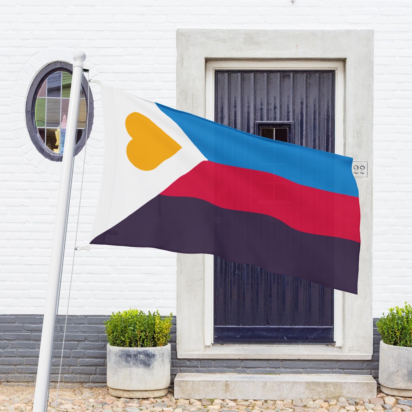 Polyamory Pride Flag (Double Sided Print), LGBTQIA+ Polyamorous Pride Flags