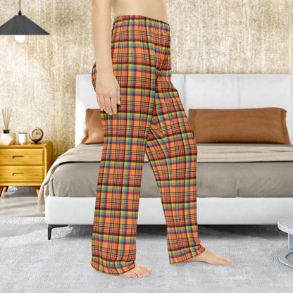 Women’s Orange & Wine Gurnee IL Plaid Pajama Pants