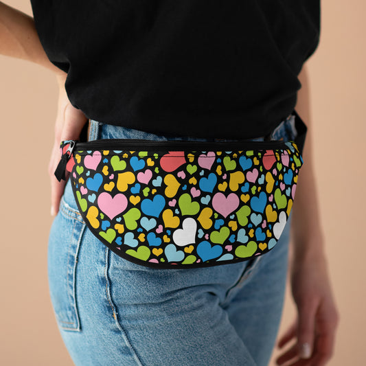 One size Queer Pride Hearts Fanny Pack
