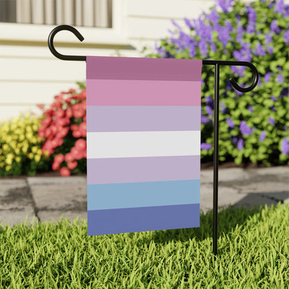 12'' × 18'' Bigender Purple Pride Garden Flag Banner
