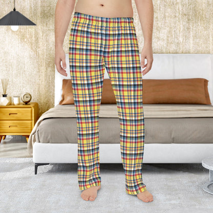 Men’s Yellow, Red & Teal Gurnee IL Pajama Pants