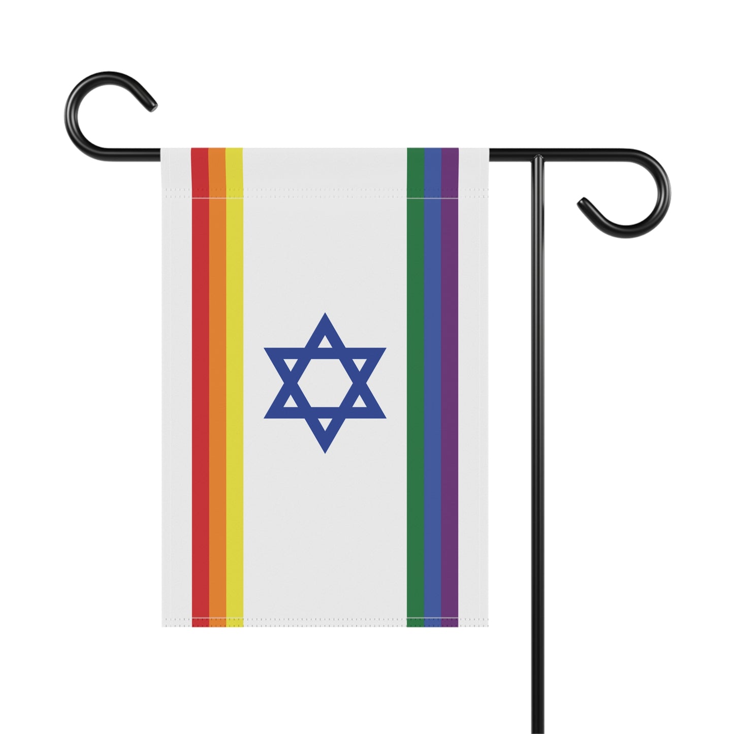 Israel Rainbow Pride Garden Flag Banner