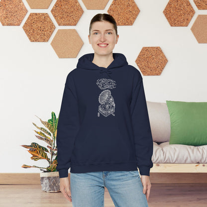 Ghetto Blaster, sudadera con capucha de arte lineal