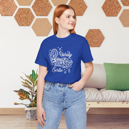 Hurdy Gertie Tee, Frenchton Dog Line Art Shirt