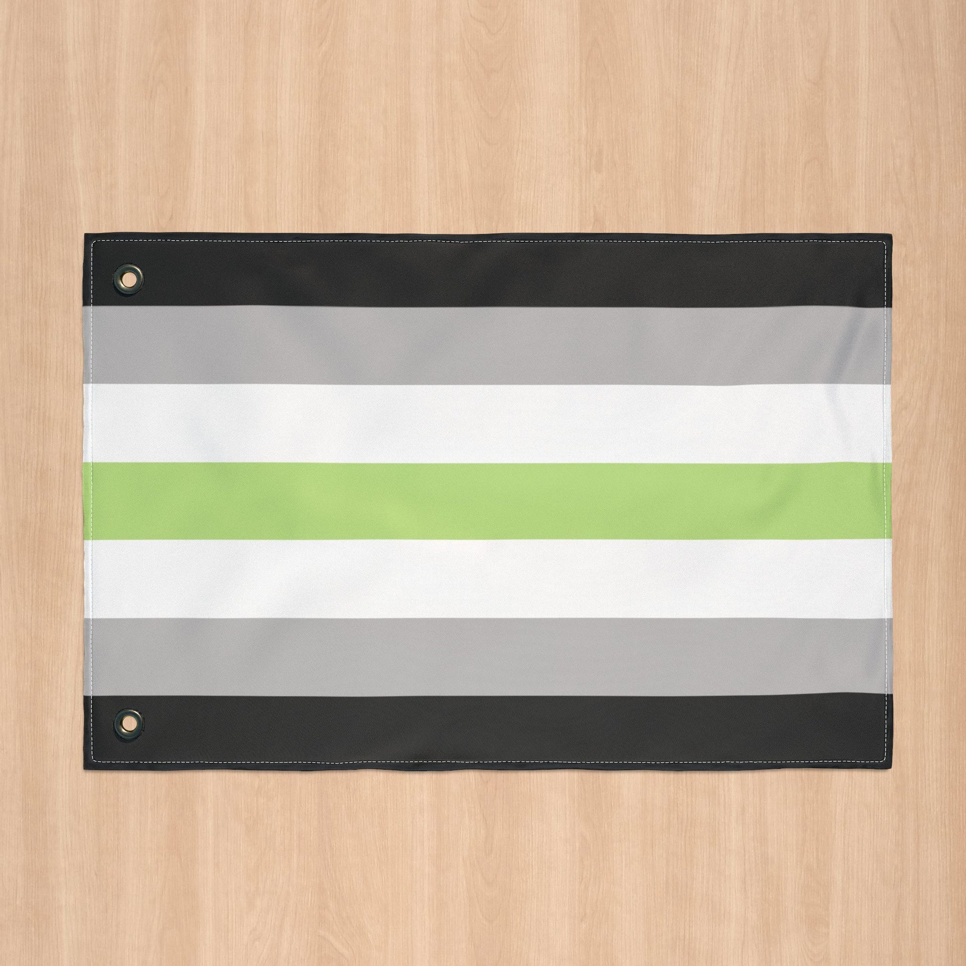 Agender Pride Flag with Grommets