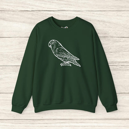 Holly Girl, Sweat-shirt à col rond Lovebird Line Art