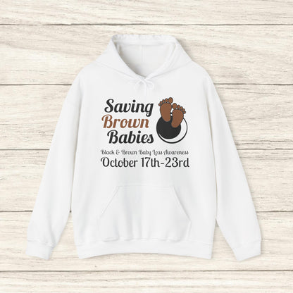 Quietly United in Loss Together Non-Profit / Saving Brown Babies Charity Sweatshirt à capuche, Grossesse et sensibilisation à la perte du nourrisson