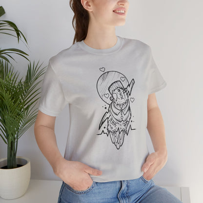 Frankenstein Lovebird, Line Art Tee