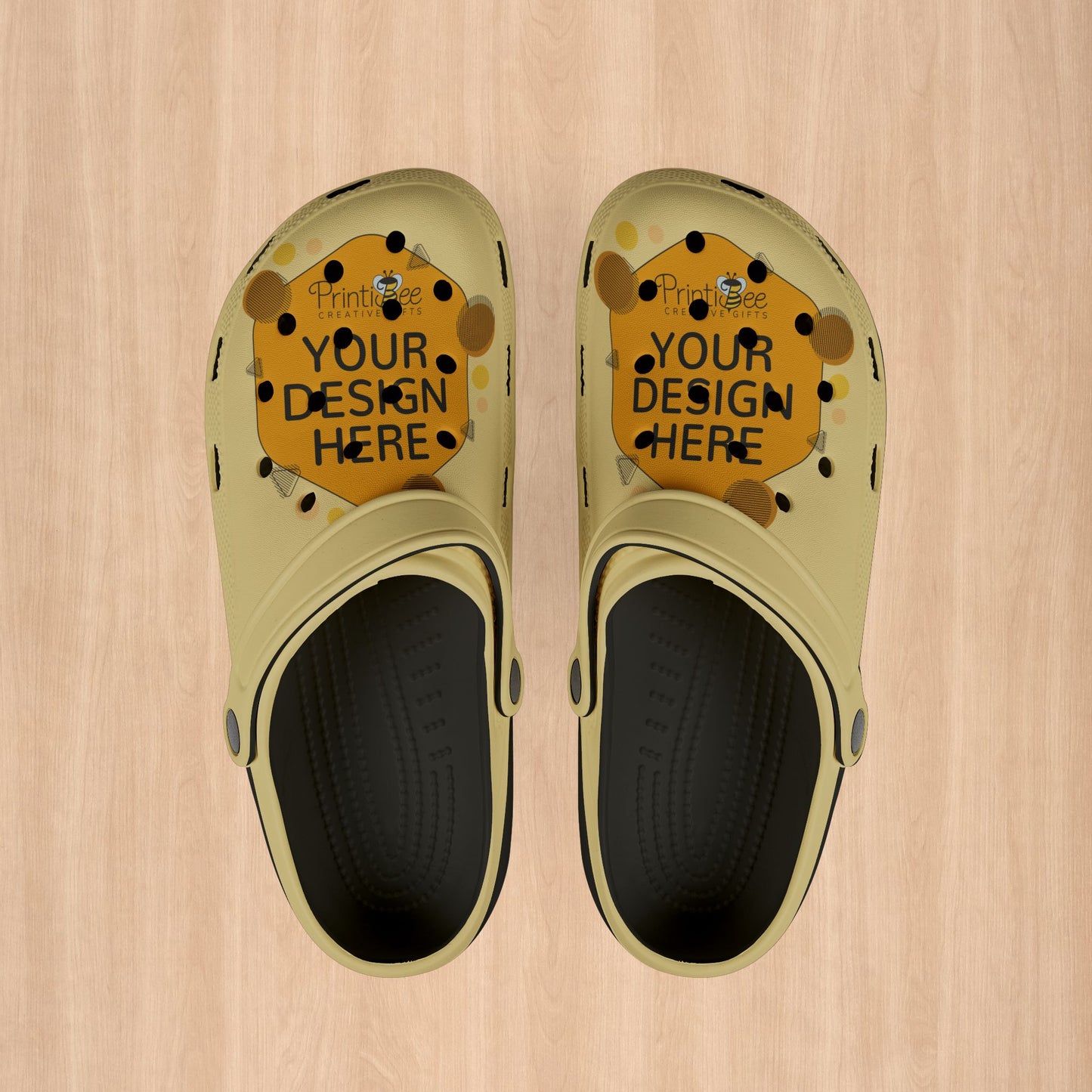 Black Custom Pride Clogs
