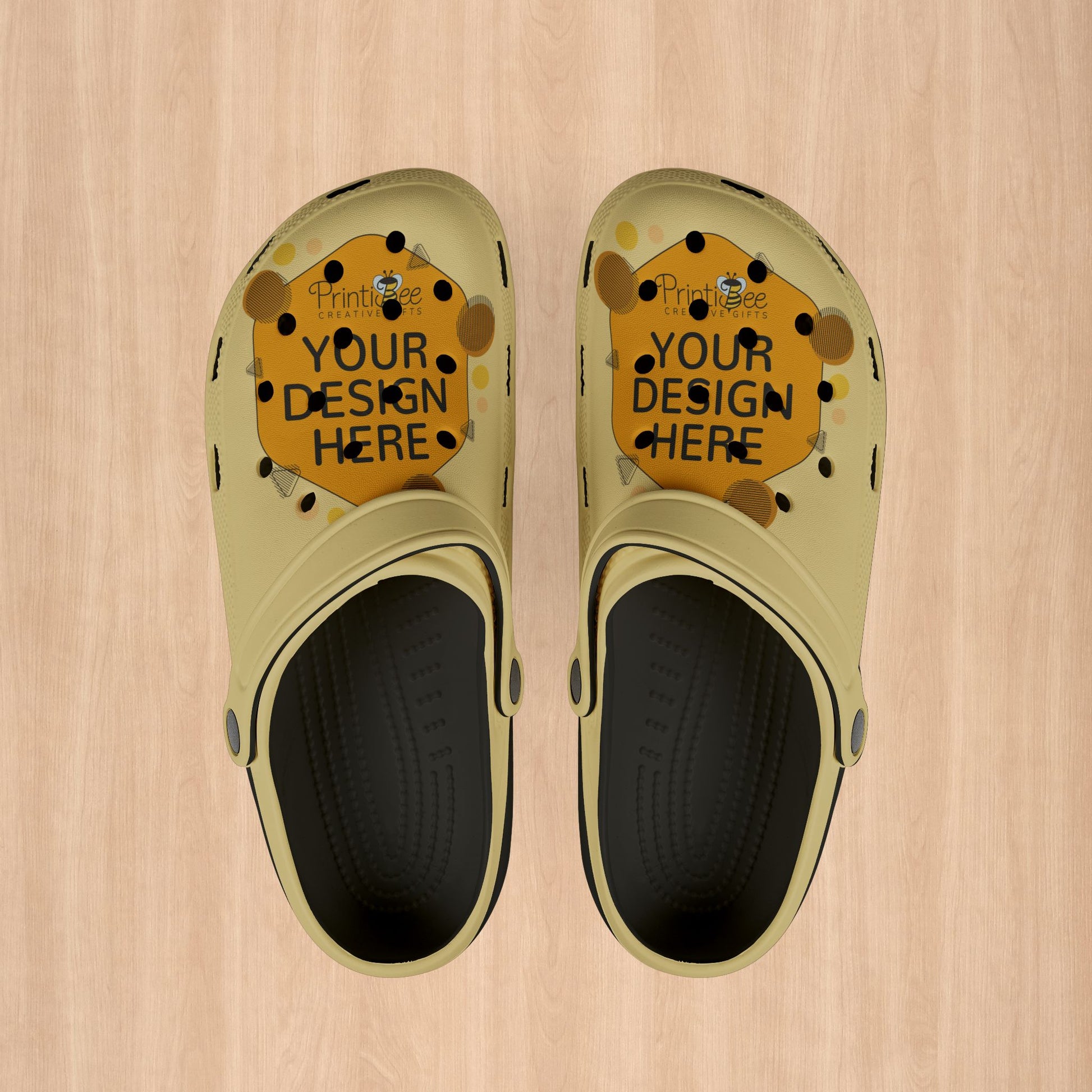 Black Custom Pride Clogs