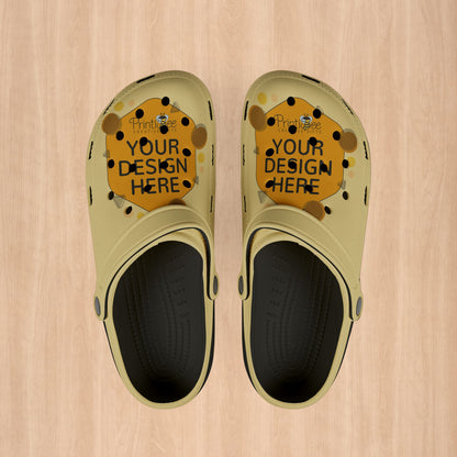 Black Custom Pride Clogs