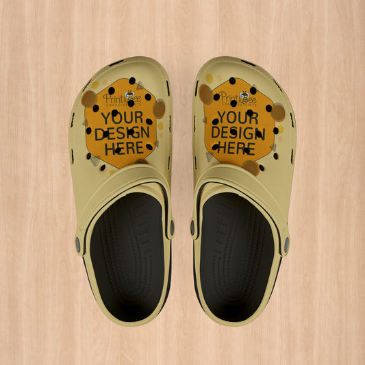 Black Custom Pride Clogs