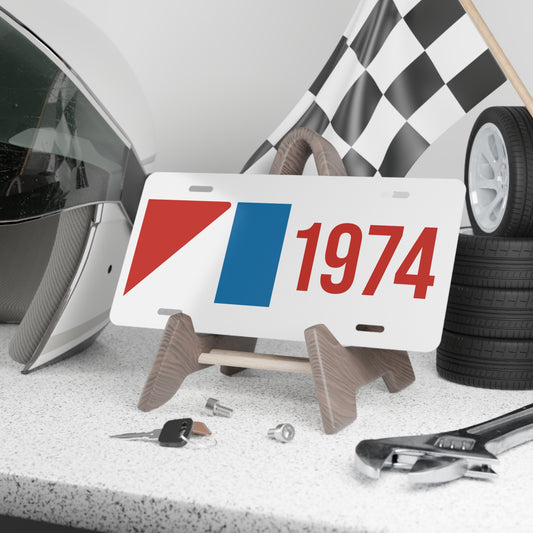 AMC Logo w/ Red Year White Custom Vanity Plates