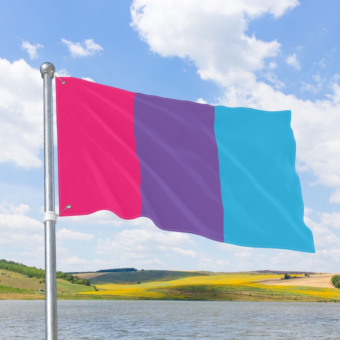 Androgyne Pride Flag with Grommets