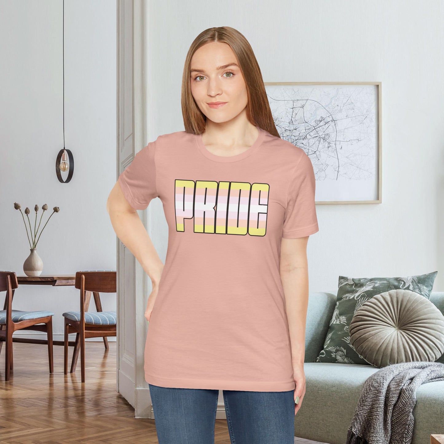 Peach Pangender Pride Tee