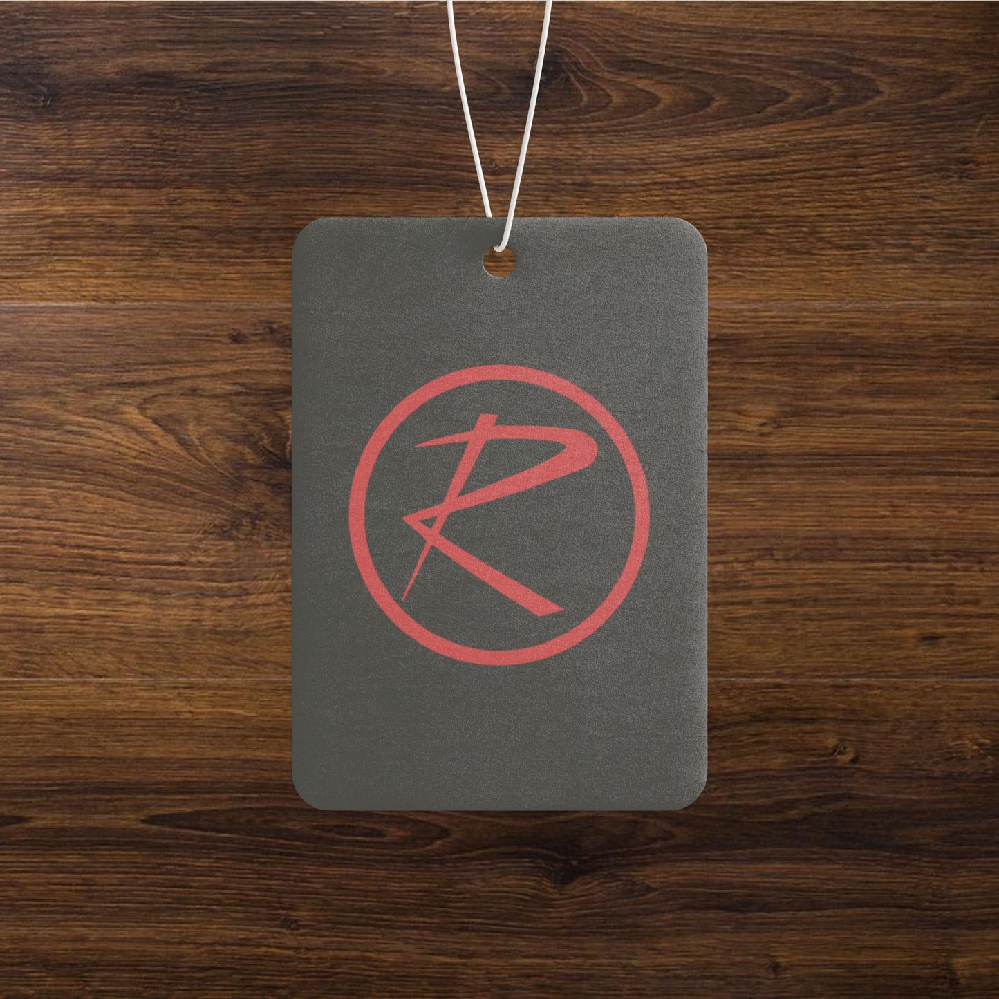 Rambler Red Logo Black Air Freshener
