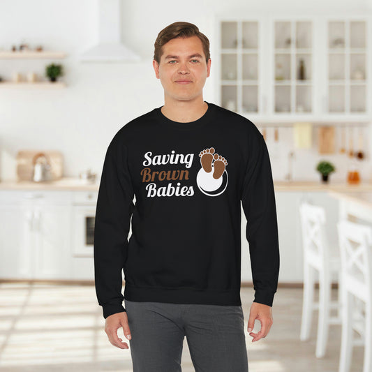 Quietly United in Loss Together Non-Profit / Saving Brown Babies Charity Crew Neck Sweatshirt, Pregnancy & Infant Loss Awareness