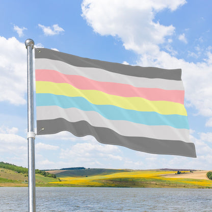 Demiflux Double-Sided Pride Flag with Grommets