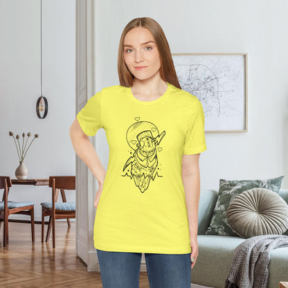 Frankenstein Lovebird, Line Art Tee