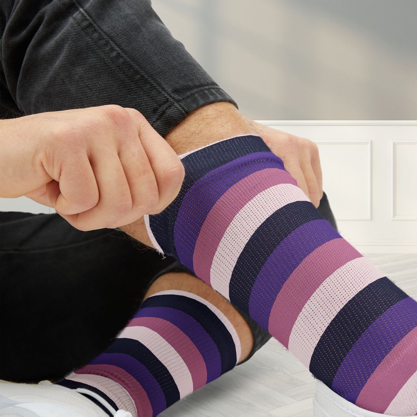 Asexual Spectrum Pride Socks