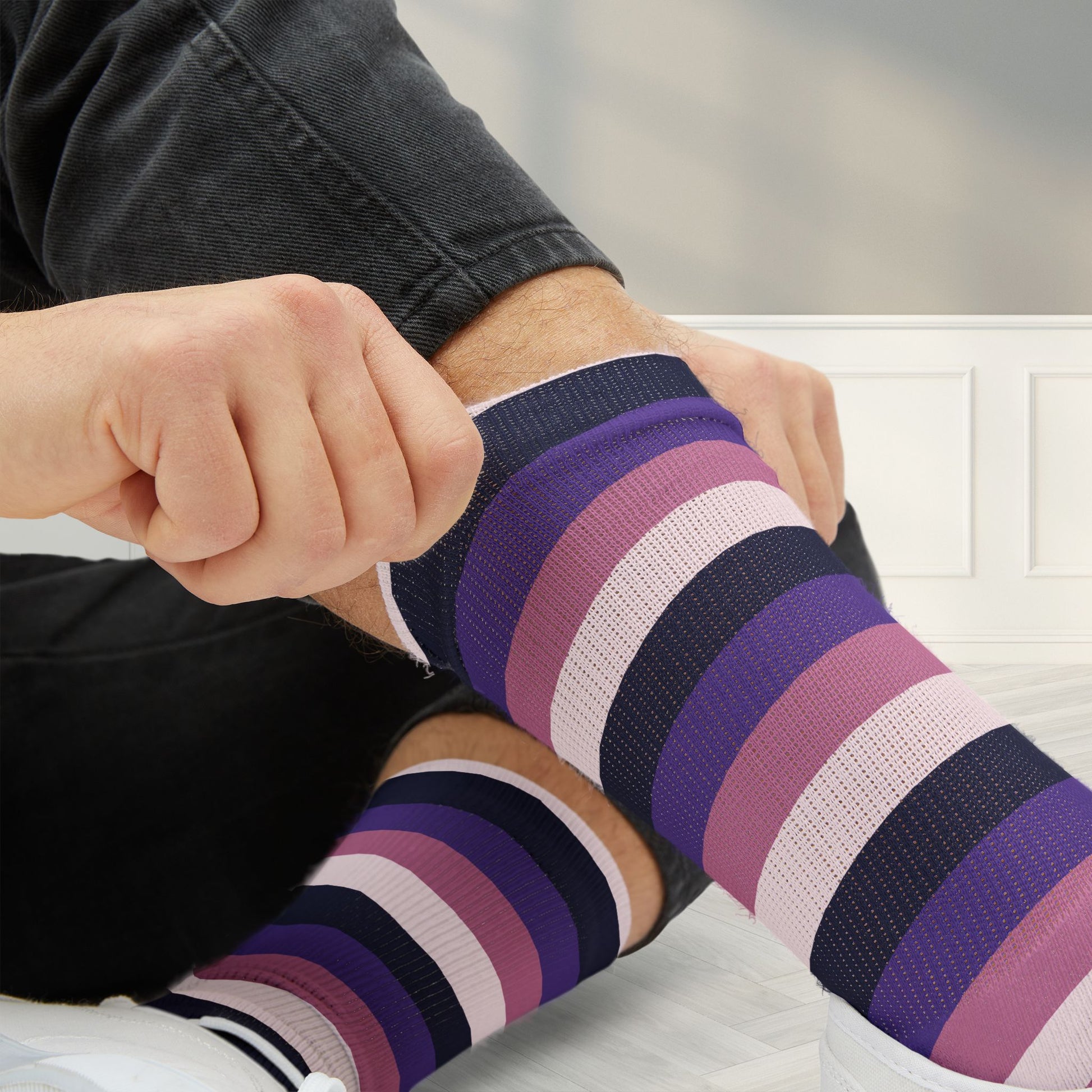 Asexual Spectrum Pride Socks
