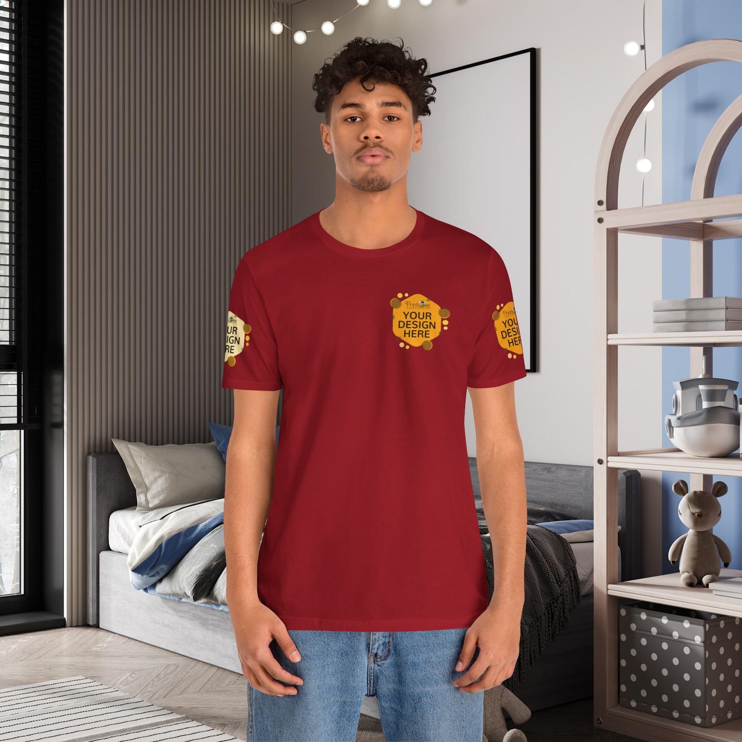 Custom Reds, Browns & Cream Tees for BELLA+CANVAS® 3001