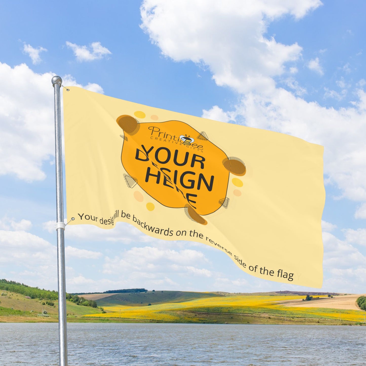 Personalized Double-Sided Custom Flag with Grommets