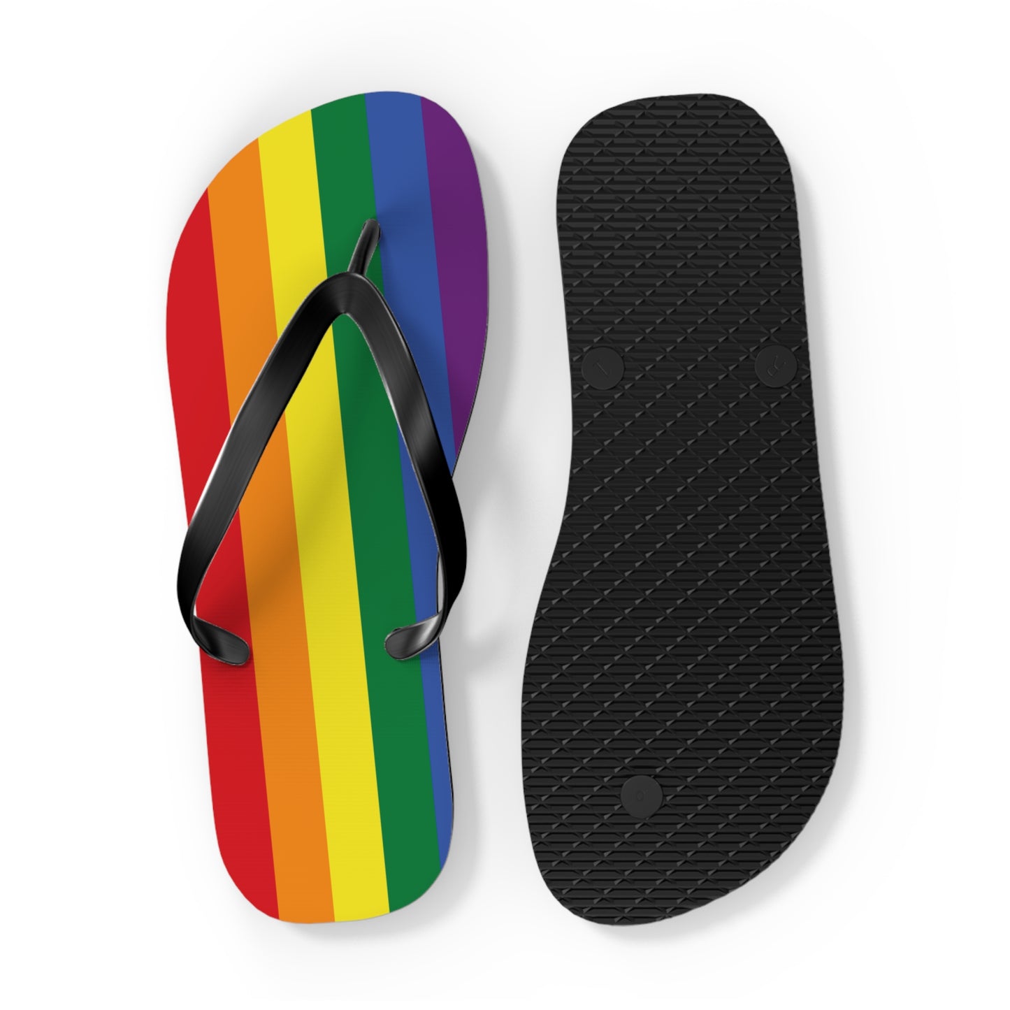 Rainbow Pride Flip Flops