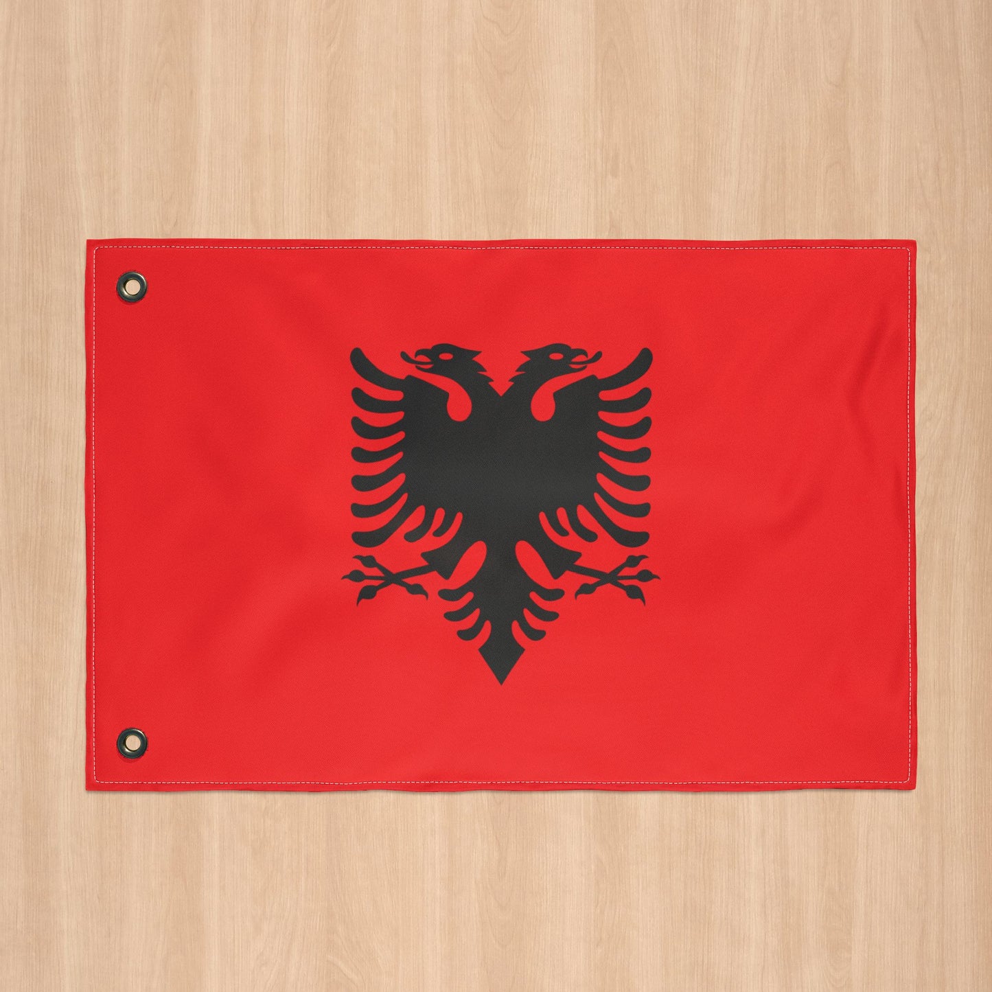 Albania Flag with Grommets