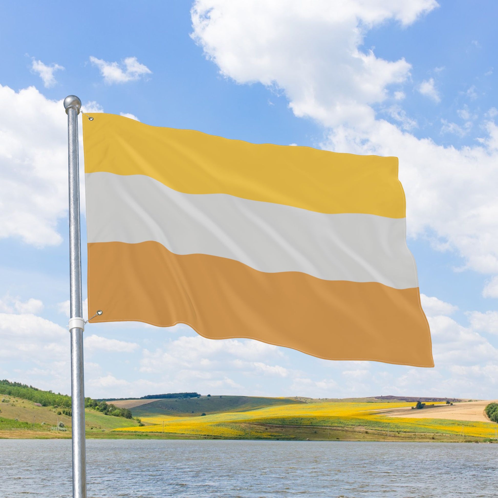 Disability Pride Gold Flag with Grommets