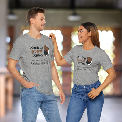 Quietly United in Loss Together Non-Profit / Saving Brown Babies Charity Tee, Pregnancy & Infant Loss Awareness