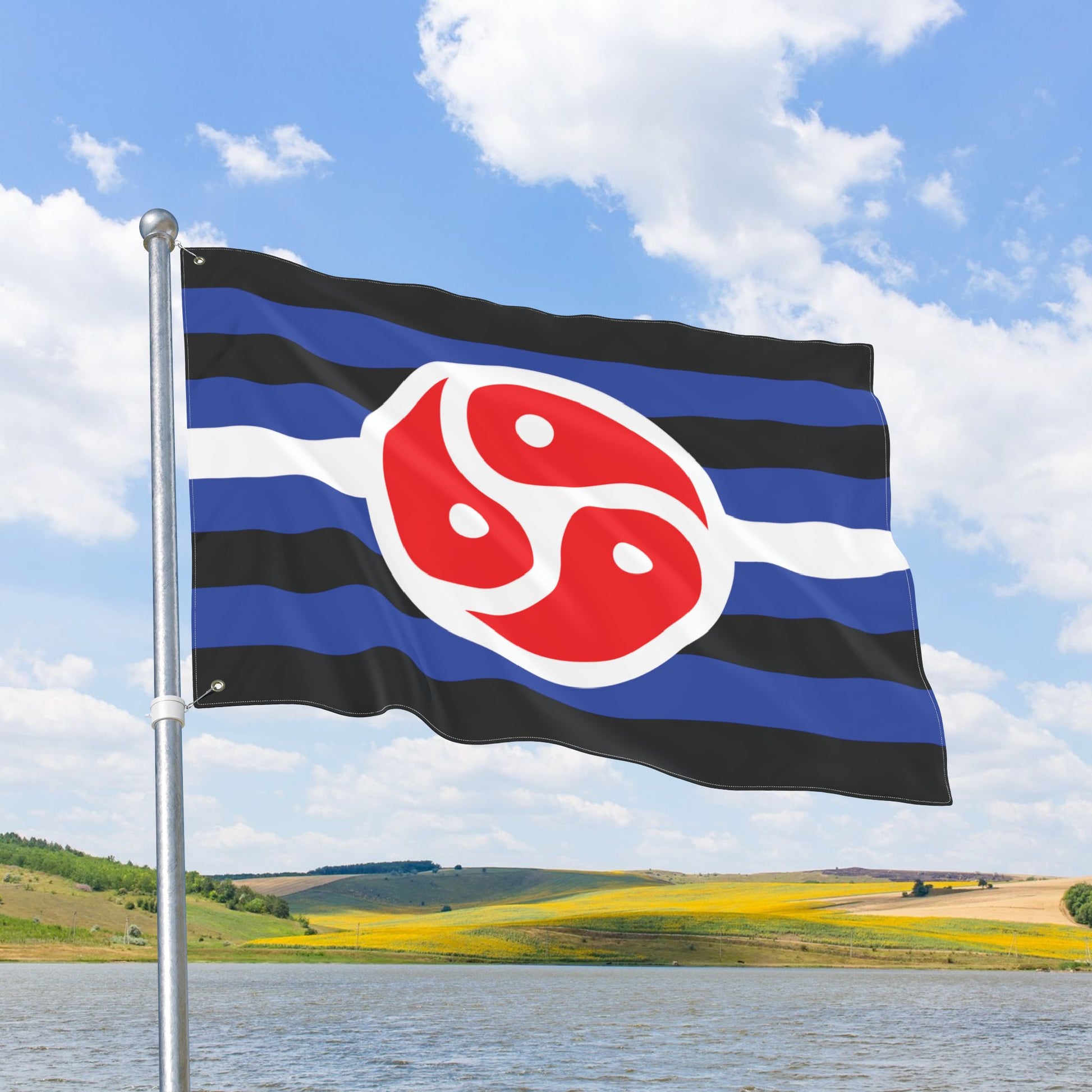 BDSM Pride Flag with Grommets