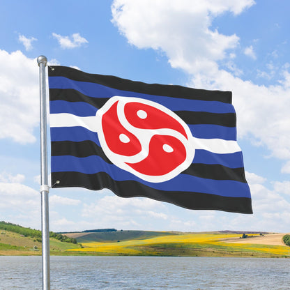 BDSM Pride Flag with Grommets