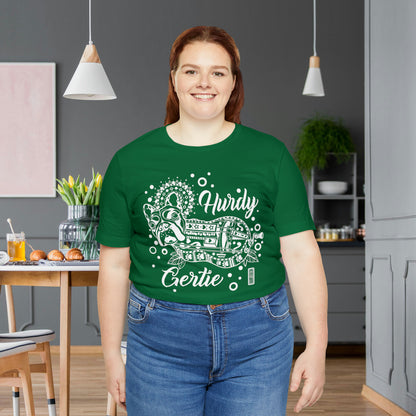 Hurdy Gertie Tee, Chemise Frenchton Dog Line Art