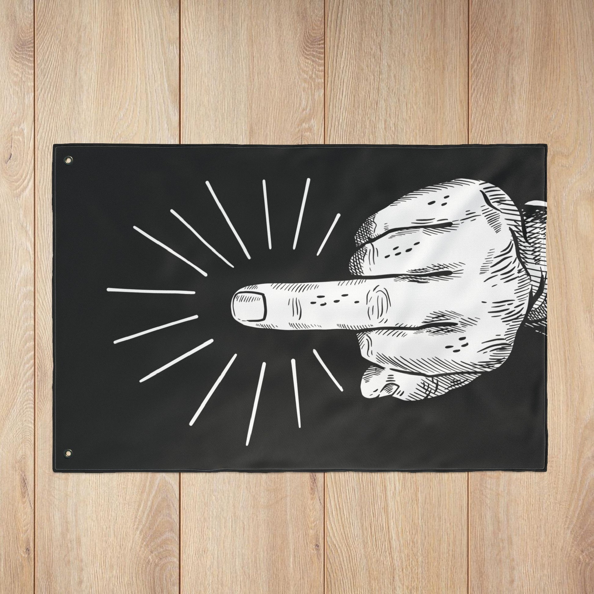 Flip Off Double-Sided Flag with Grommets