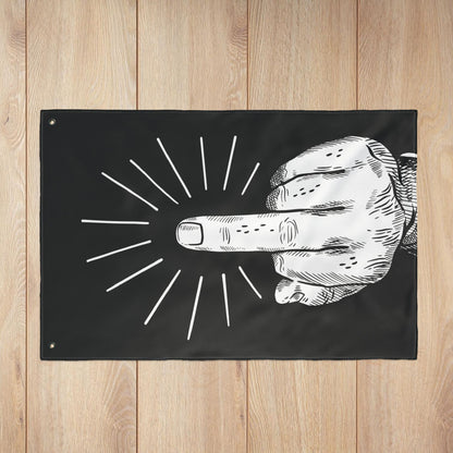 Flip Off Double-Sided Flag with Grommets