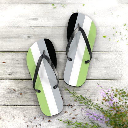 XL Black sole Agenrine Pride Flip Flops