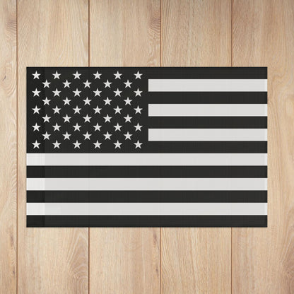 Black & White U.S.A. Flag