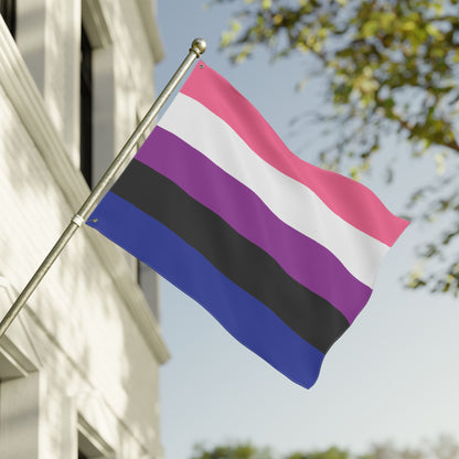 30'' × 40'' Genderfluid Pride Flag with Grommets