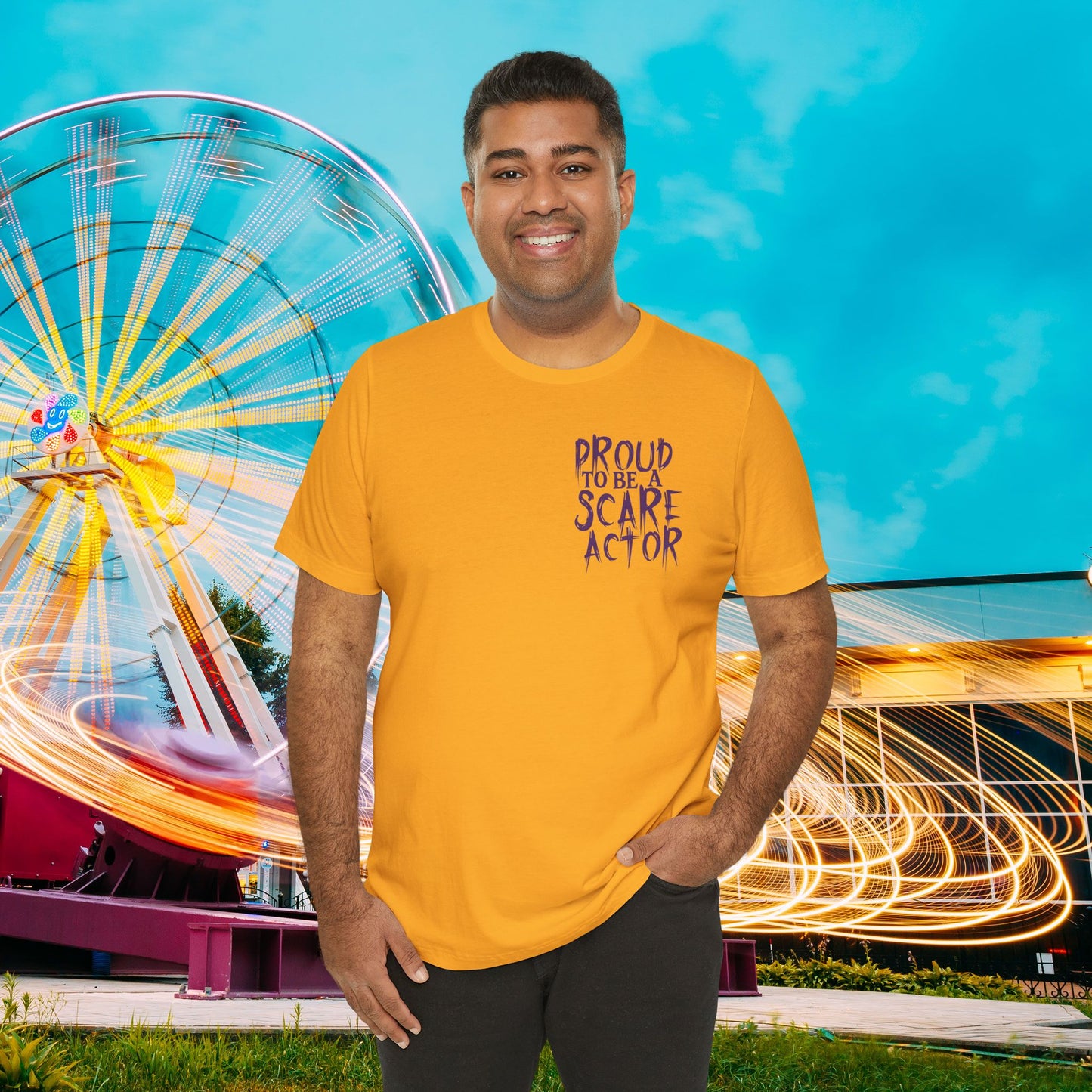 I Just Wanna Scare People & Ride Roller Coasters Tee • Irvine Ondrey Engineering