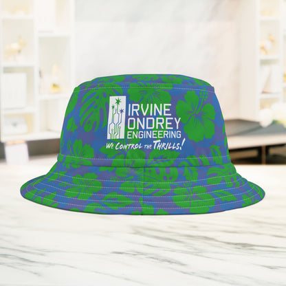 Green Tropical Bucket Hat • Irvine Ondrey Engineering