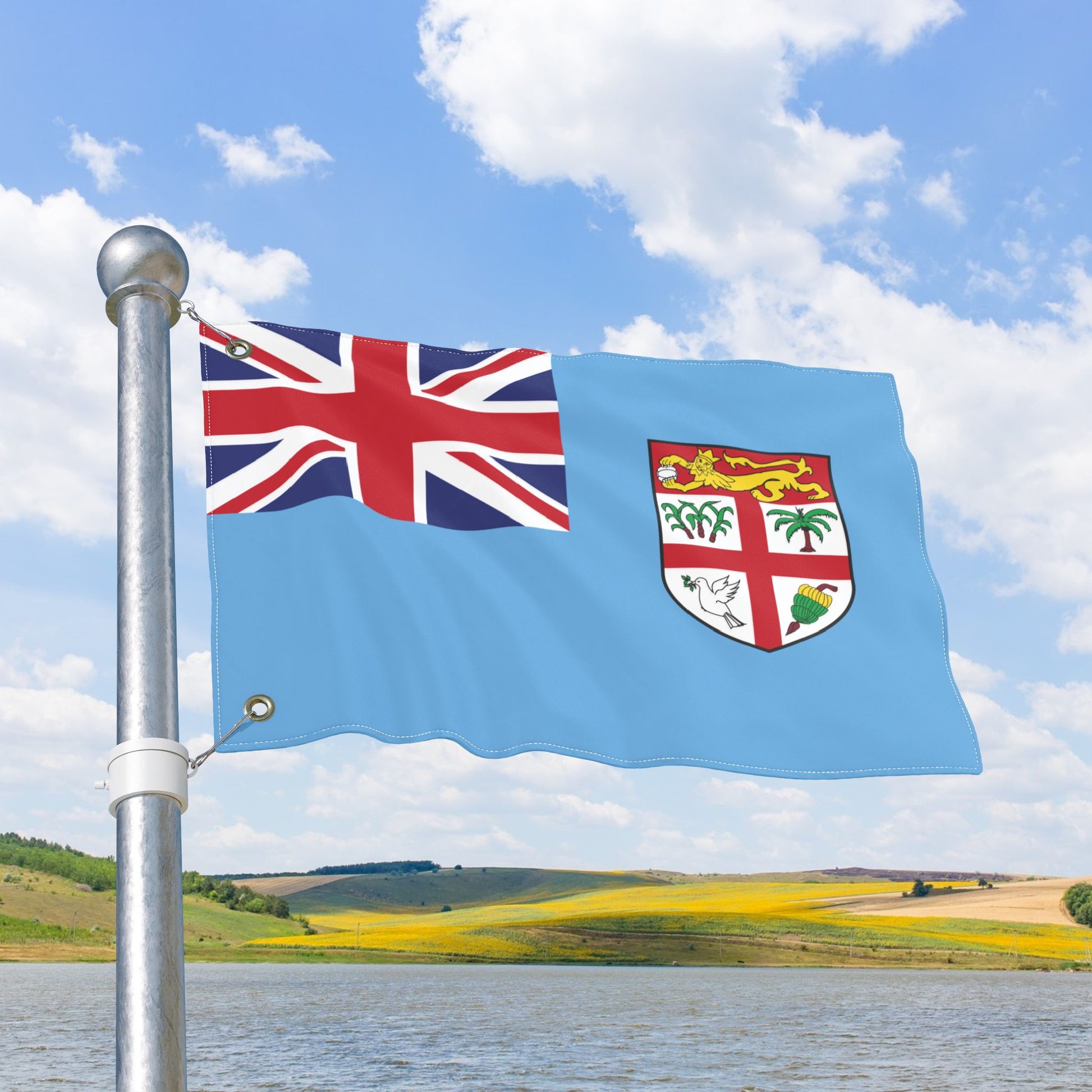 Fiji Flag with Grommets
