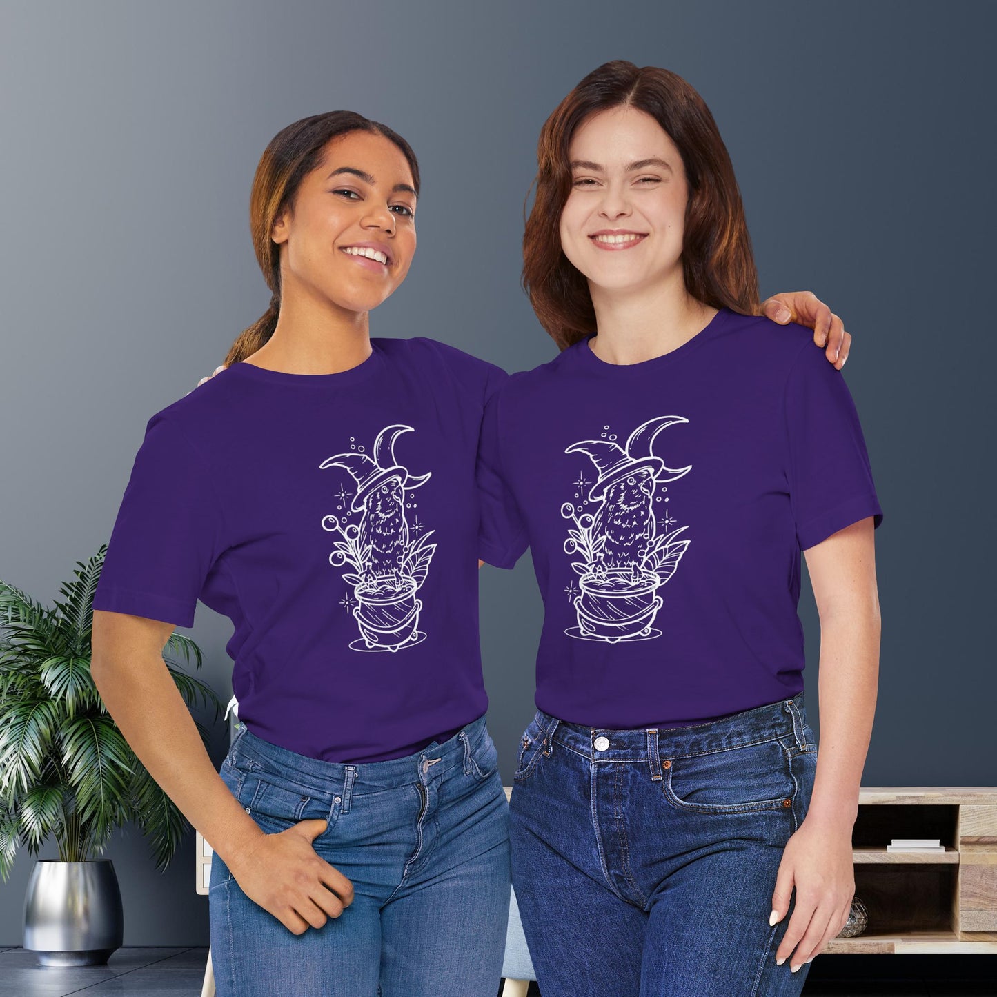 Witches' Brew Lovebird, Line Art Tee