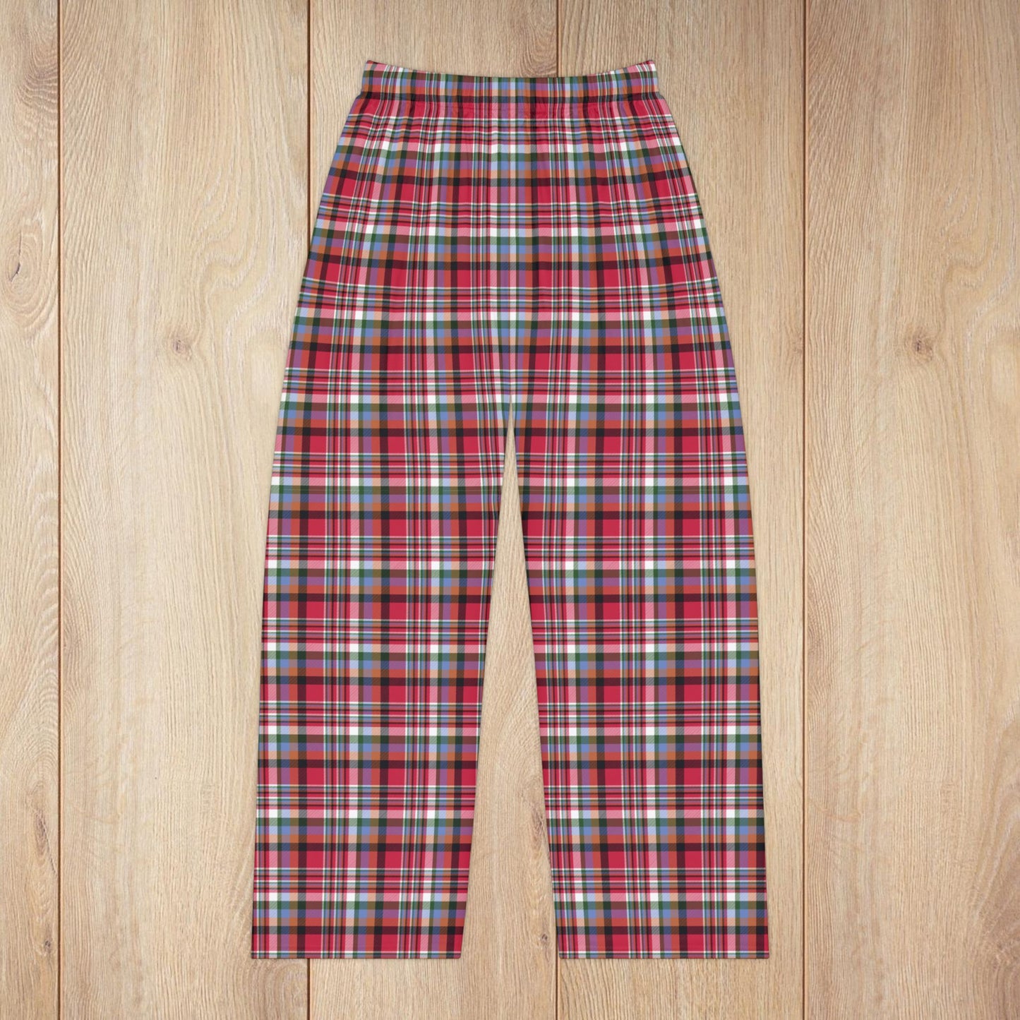Women’s Christmas Red & Black Chicago IL Plaid Pajama Pants