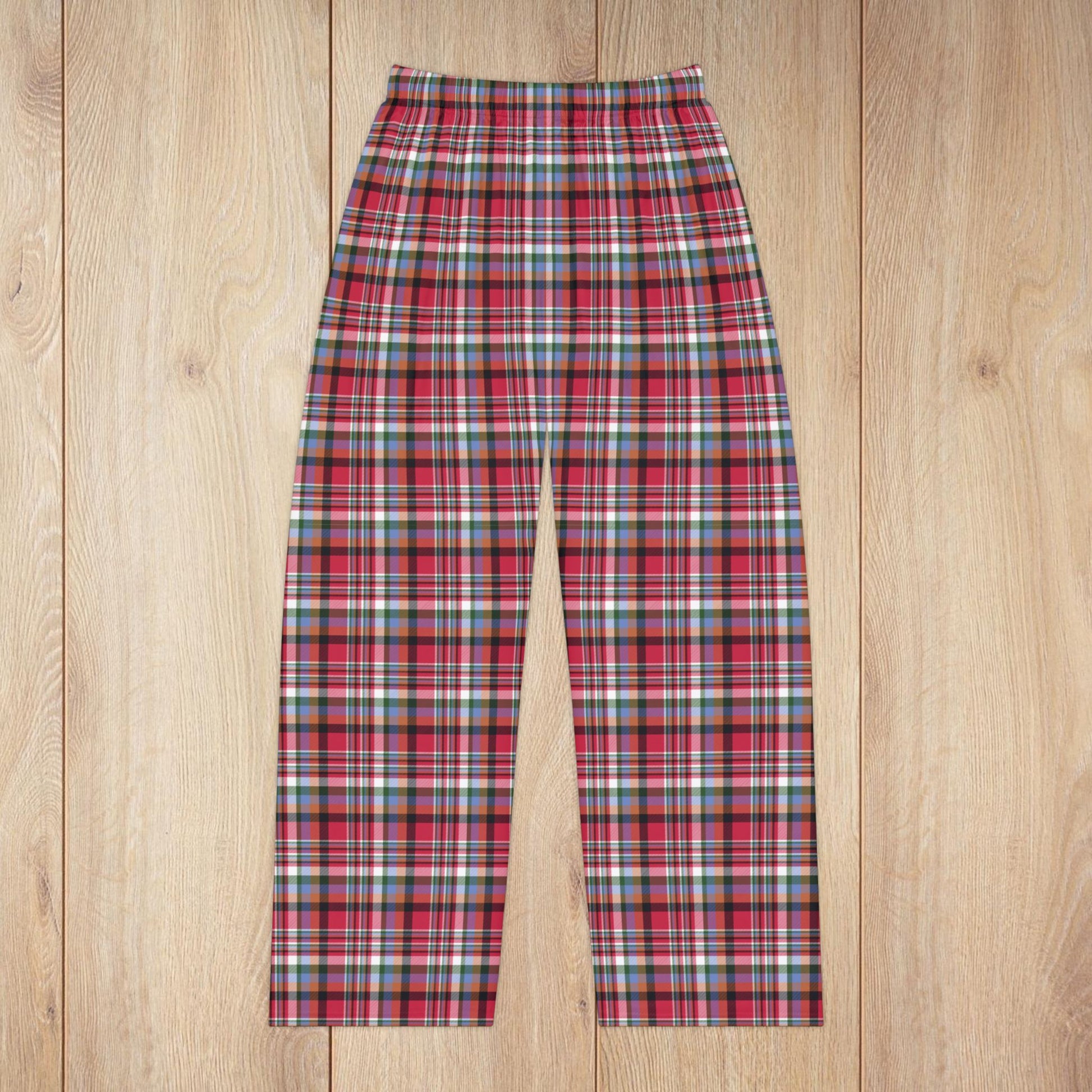 Women’s Christmas Red & Black Chicago IL Plaid Pajama Pants