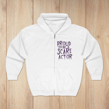 I Just Wanna Scare People & Ride Roller Coasters Zip Hoodie • Irvine Ondrey Engineering