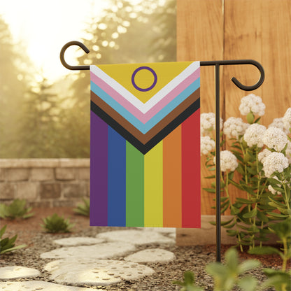 Intersex-Inclusive Rainbow Pride Garden Banner